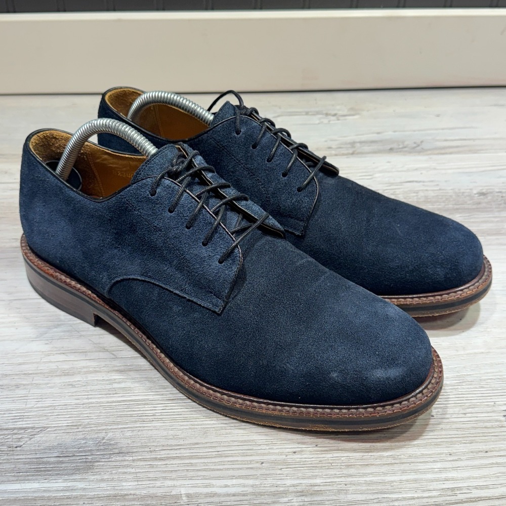 Beckett Simonon Durant Durby Blue Suede Men's Size 11 Dress Shoes